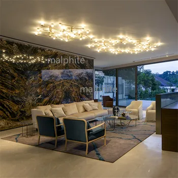 

Nordic Minimalist Art Living Room Ceiling Light Restaurant Luxury Creative Ceiling Lamp Bedroom Ceiling Light Fixture