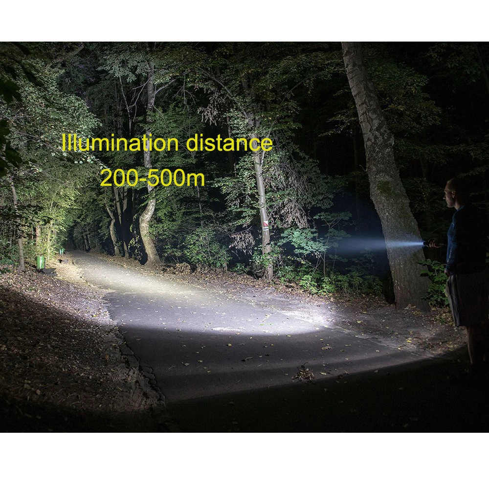 

UniqueFire 1405 XPE Tactical LED Flashlight Ultra Bright Rechargeable 250 LM 3 Modes Zoom Lens Water Resistant