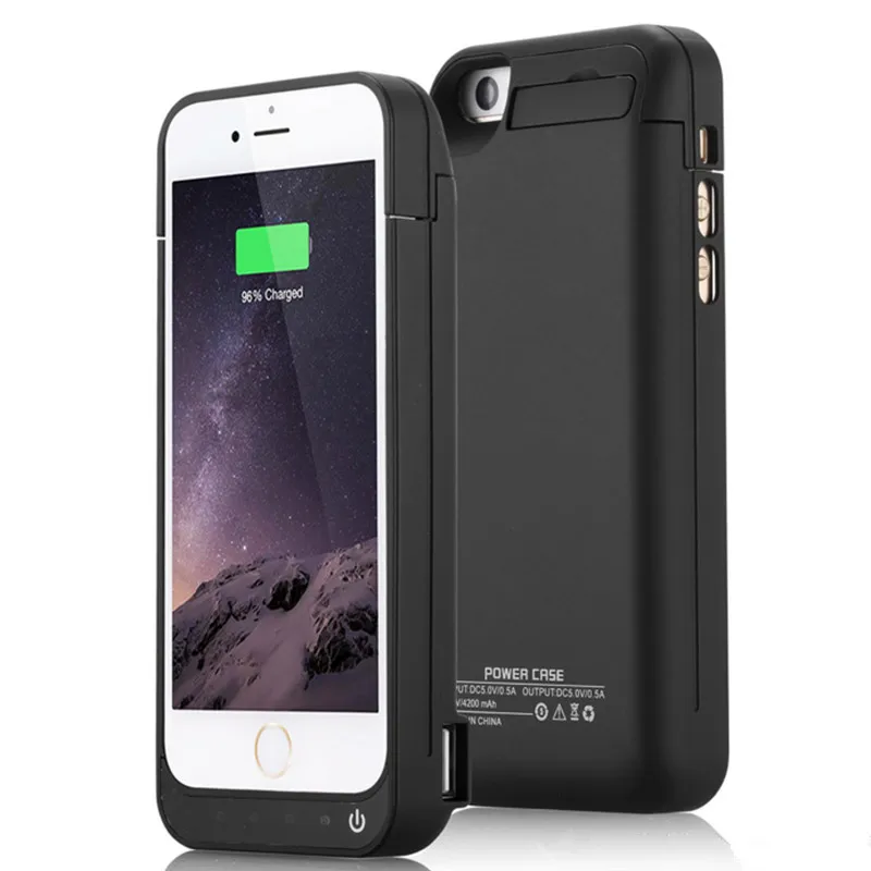 4200mAh phone Case Charging for iphone 5 5C 5s External Rechargeable