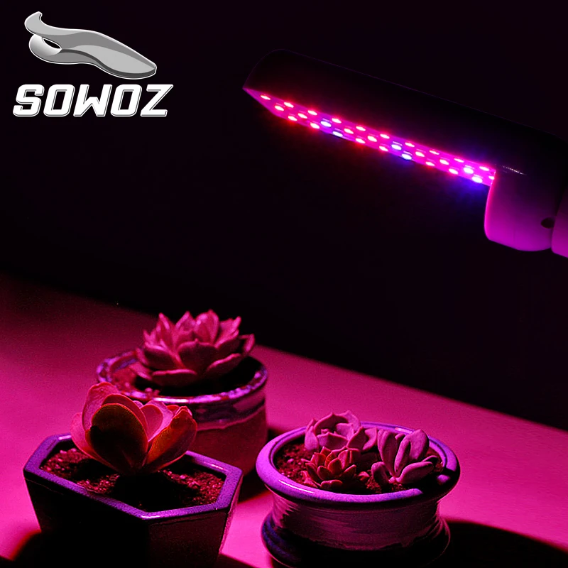 

SOWOZ Plant growth lamp E27 AC 110V 220V 6W 4W 8W Full Spectrum Indoor Plant Lamp For Plants Vegs Hydroponic System Plant