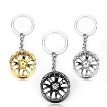 2019 Car Keychain Wheel Tire Styling Creative Mini Car Key Ring Auto Car Key Chain Keyring for VW Audi Honda Ford car-styling fashion creative current men and women auto leather keychain key ring key chain for ferrari porsche audi bwm car styling