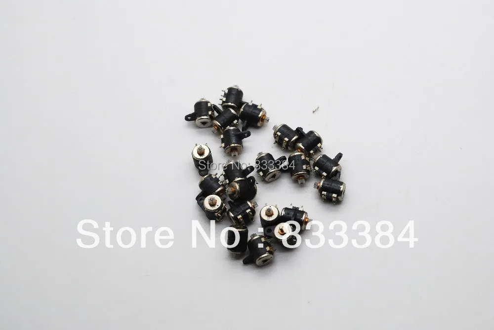 

10PCS 4 Wire 2 Phase micro stepping motor Miniature stepper motor D6xH7.5mm with Plastic Gear