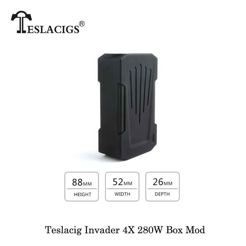 Electronic Cigarettes Teslacig Tesla Invader 4X 280W Box Mod Powered By Dual 18650 Battery Vape Vap