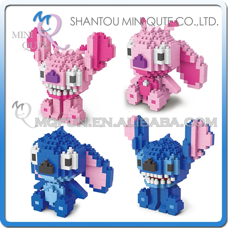 

Mini Qute WISE HAWK Anime japanese STITCH diamond plastic building blocks bricks Anime cartoon action figures educational toy