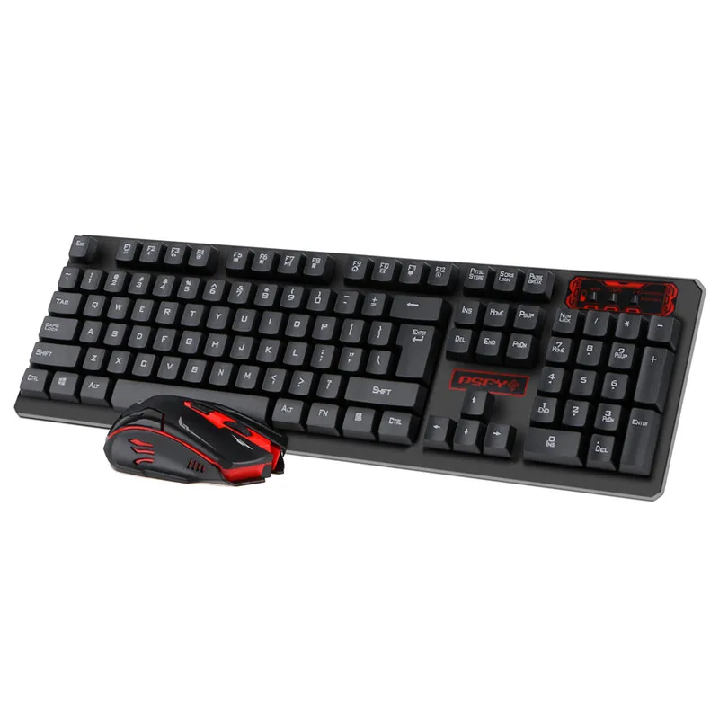 

Drop Shipping 2.4 GHz Wireless Multimedia Gaming Keyboard Mouse Combo Set With USB Receiver For PC Laptop Notebook Desktop