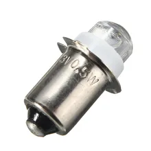 P13.5S 0.5W LED For Focus Flashlight Replacement Bulb Torches Work Light Lamp 60-100Lumen Pure White DC3V 4.5V 6V