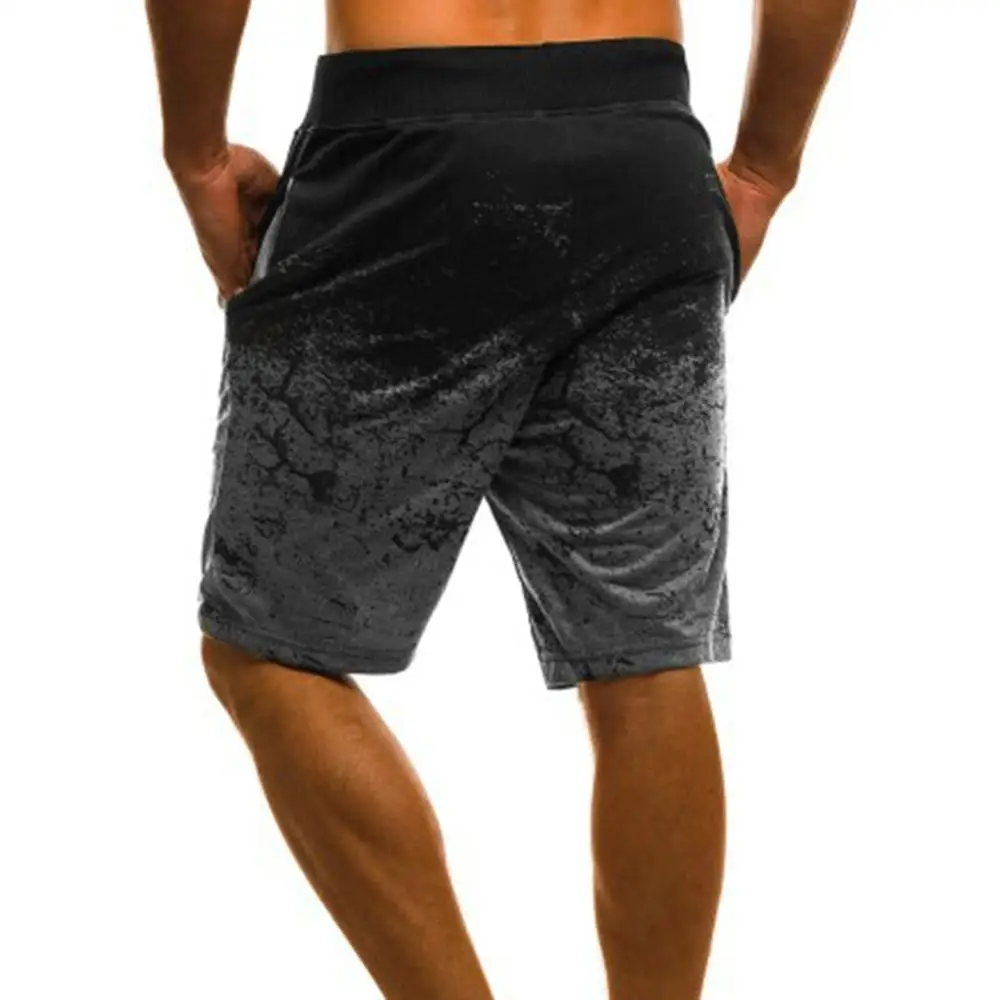 Men's Beach Shorts Sports Trunks Male Casual Shorts Summer Printing Shorts Bathing Suits with Pockets