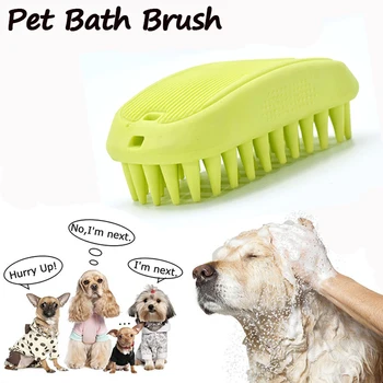 

Pet Cat Dog Hair Brush Pet Silicone Bath Massage Comb For Easy Long and Short Pet Hair Cleaner Grooming Remover Tools
