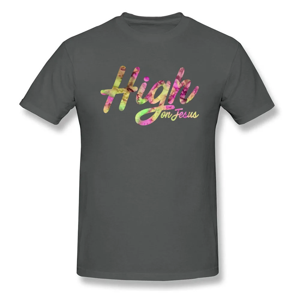 High on Jesus Design VALENTINE DAY 100% Cotton O-Neck Man Tops & Tees Summer Tee-Shirts Special Short Sleeve T-shirts High on Jesus carbon