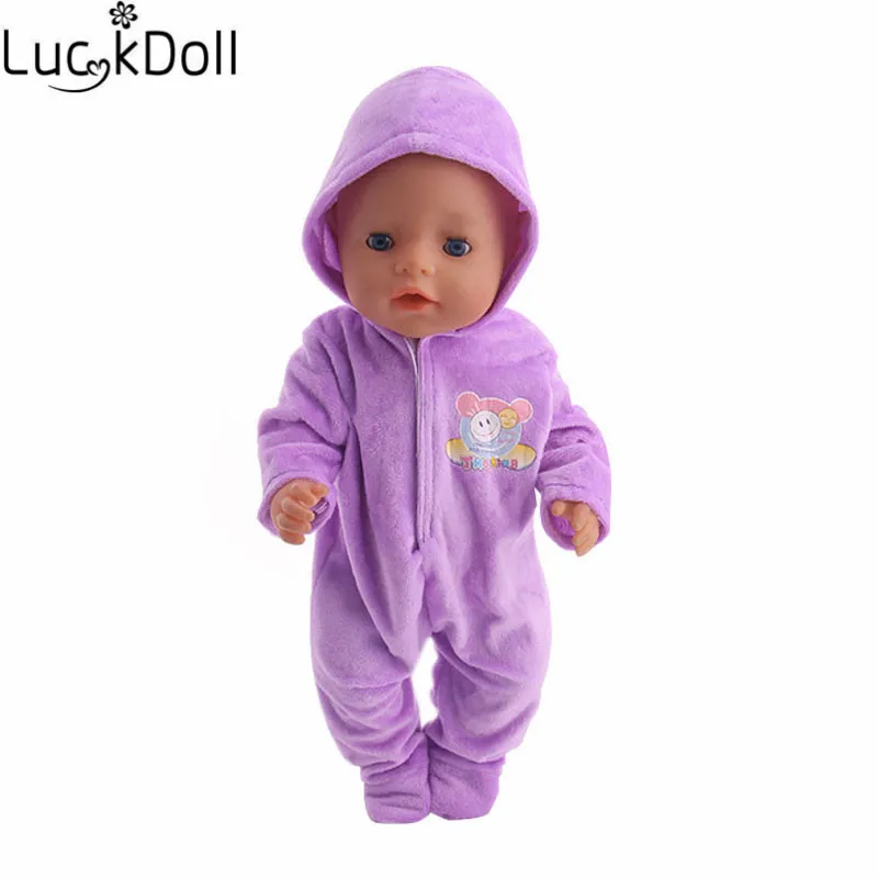 Luckydoll Повседневная кукольная Пижама подходит 18 дюймов Американский 43 см Кукла Одежда Аксессуары Детские лучшие рождественские подарки