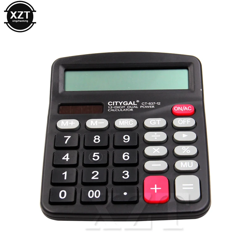 

High Quality 1pcs Portable 12 Digit Large Screen Calculator Fashion Computer Financial Accounting Accessory