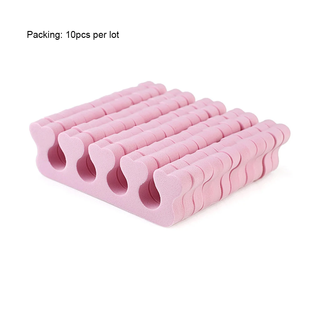 2pcs Nail Art Toe Separator Soft Foam Sponge Foot Finger Toe Separators Extending UV Nail Accessory Tools