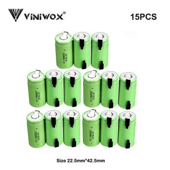

Ni-CD SC 1.2V 2200mAh Rechargeable Battery Cell Power Tool Battery Subc Cells For Makita Bosch Hitachi Robot Cleaner Flashlight
