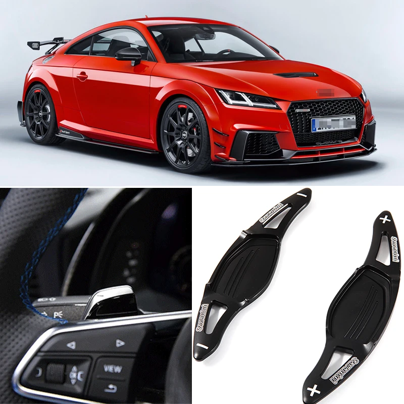 Tommia для Audi TT RS-, 2 шт., рулевое колесо, Алюминиевый Рычаг переключения передач, шифт, шифт, расширение, автомобиль-Стайлинг, автомобильные аксессуары