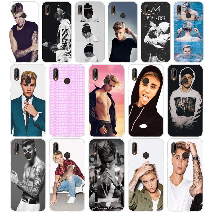 56AQ Justin Bieber Soft Silicone Tpu Cover Case for huawei p 20 lite pro y6 2017 mate 10 | Мобильные телефоны и