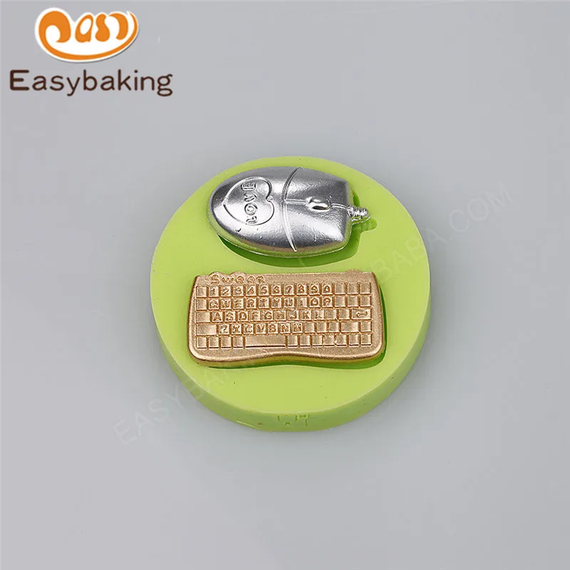 

2017 New Model Silicone Mold Mouse and Keyboard Shape Fondant Cake Decoration Tools for Gumpaste Chocolate Candy Sugarpaste Clay