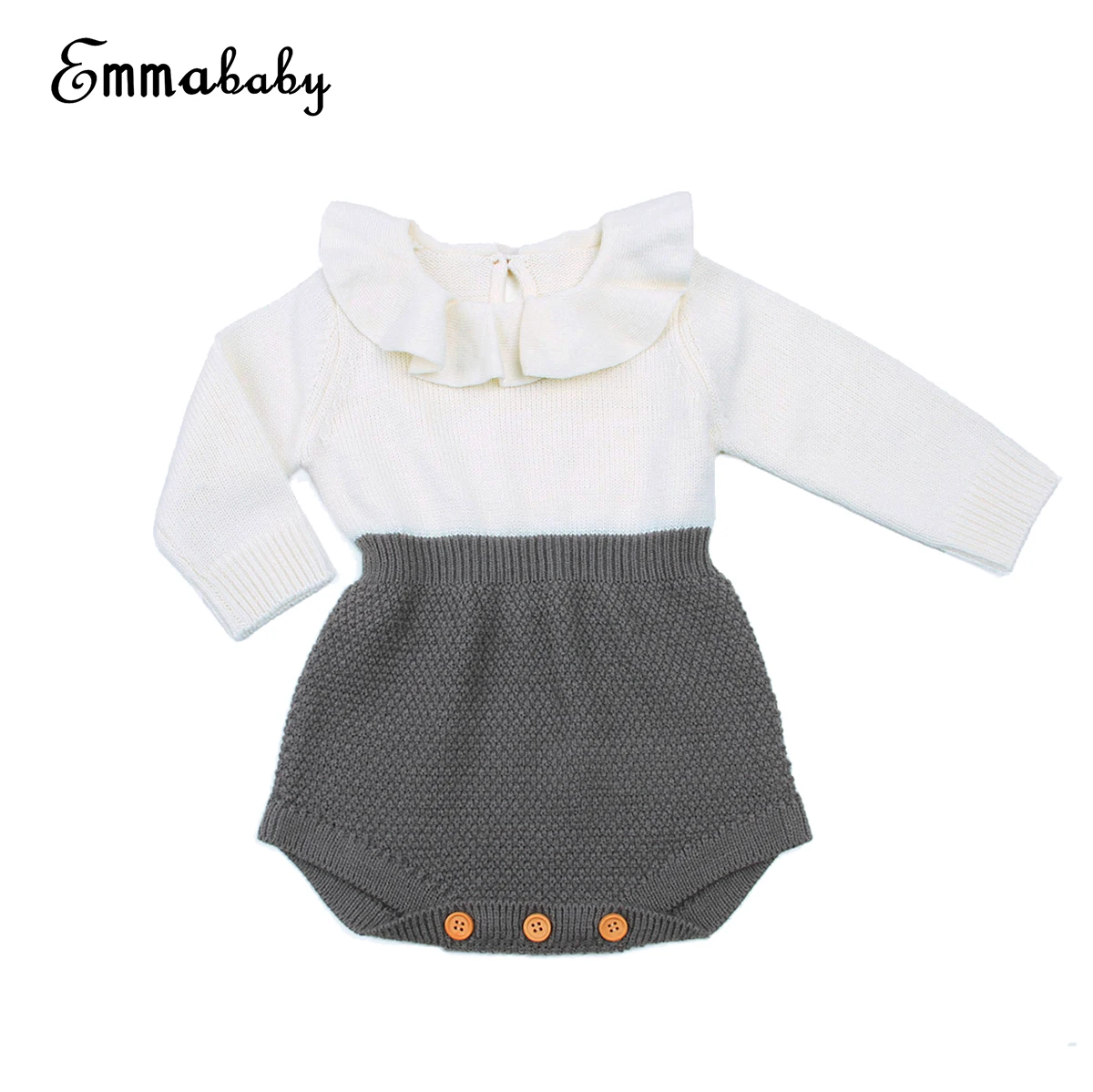 Emmababy новорожденных Вязаный шерстяной свитер Вязание топы ползунки комплект с шортами 0-24 м