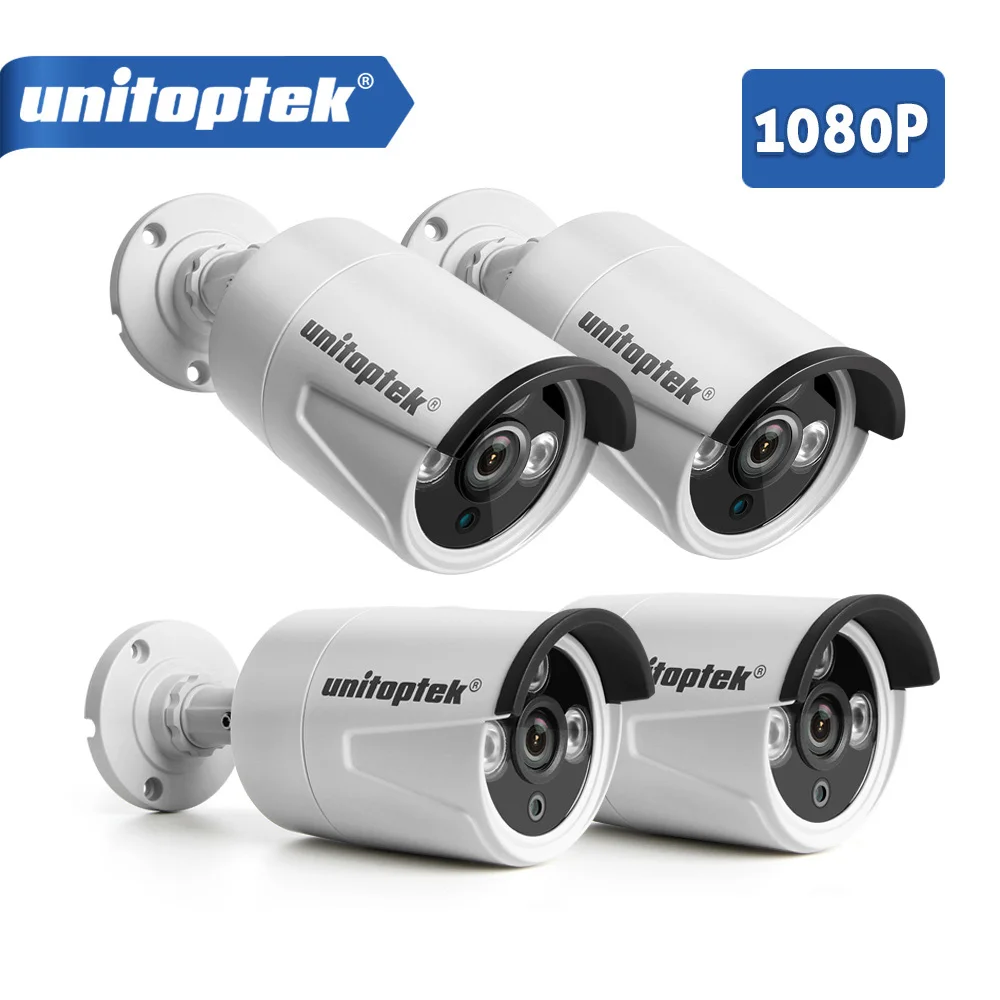  4Ch AHD CCTV Camera Waterproof Security System Kit 4 x 1080P 2.0MP Security Cameras IR NightVision  - 32845457693