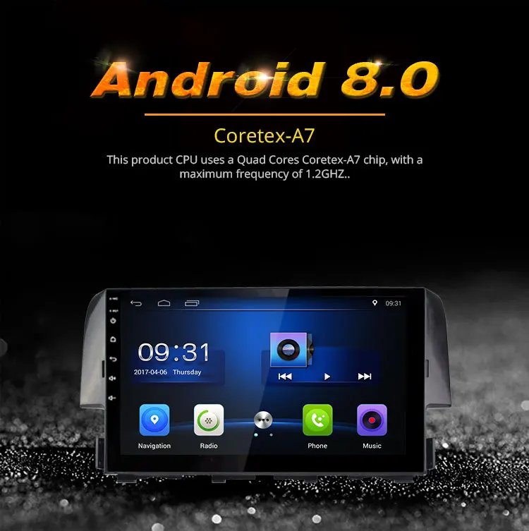 Excellent Besina 10.1 inch Android 8.0 Car Radio For Honda Civic 2016 2017 Multimedia Player GPS Navigation 2G+32G Stereo WIFI RDS Video 1 Excellent Besina 10.1 inch Android 8.0 Car Radio For Honda Civic 2016 2017 Multimedia Player GPS Navigation 2G+32G Stereo WIFI RDS Video 1
