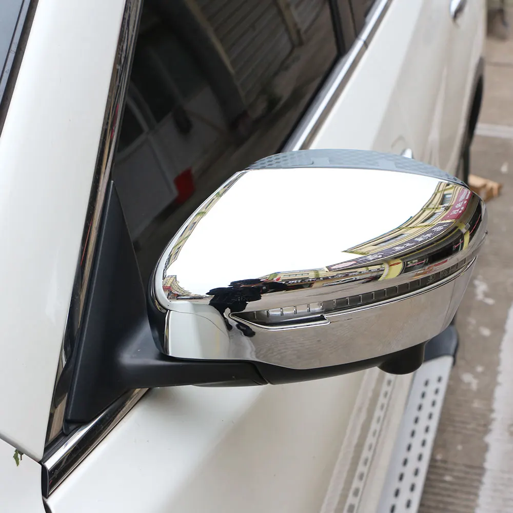 Jameo Авто хром зеркало заднего вида Защитная крышка наклейка на зеркало заднего вида для Nissan X-trail Xtrail T32 Qashqai J11 Murano