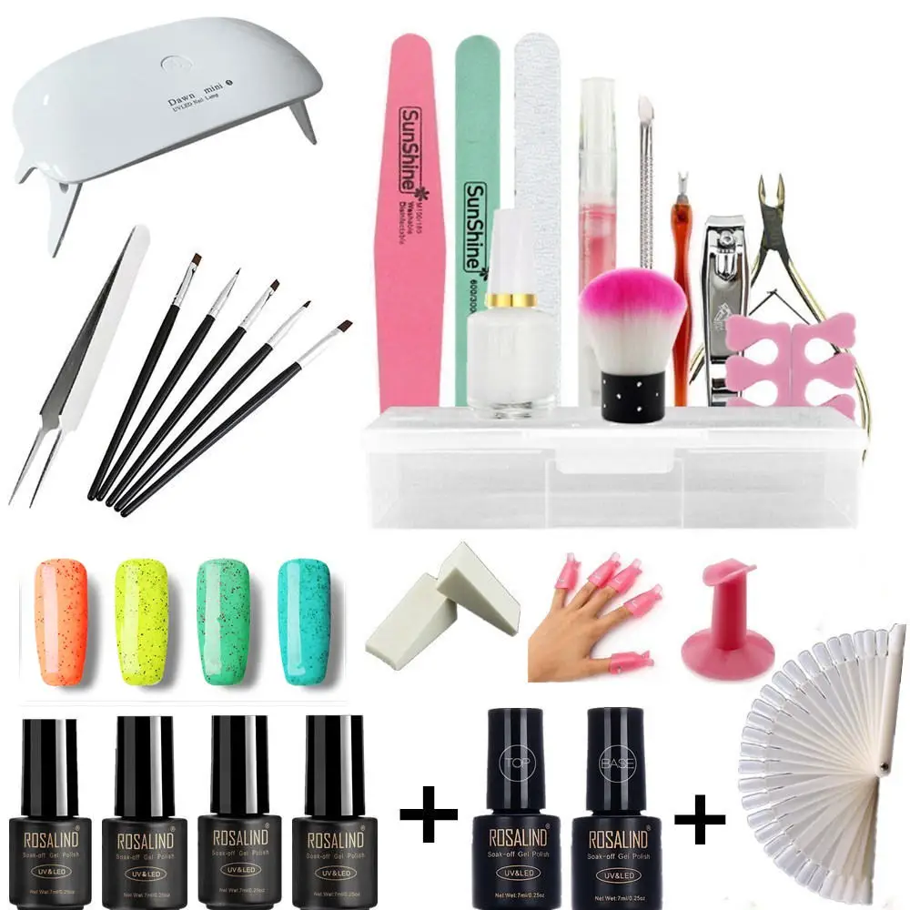 

2018 Latest Gel Polished Manicure Set Everything for Manicure Set Gel Nail Polish Spark Gel Nail Cover Manicure Tool