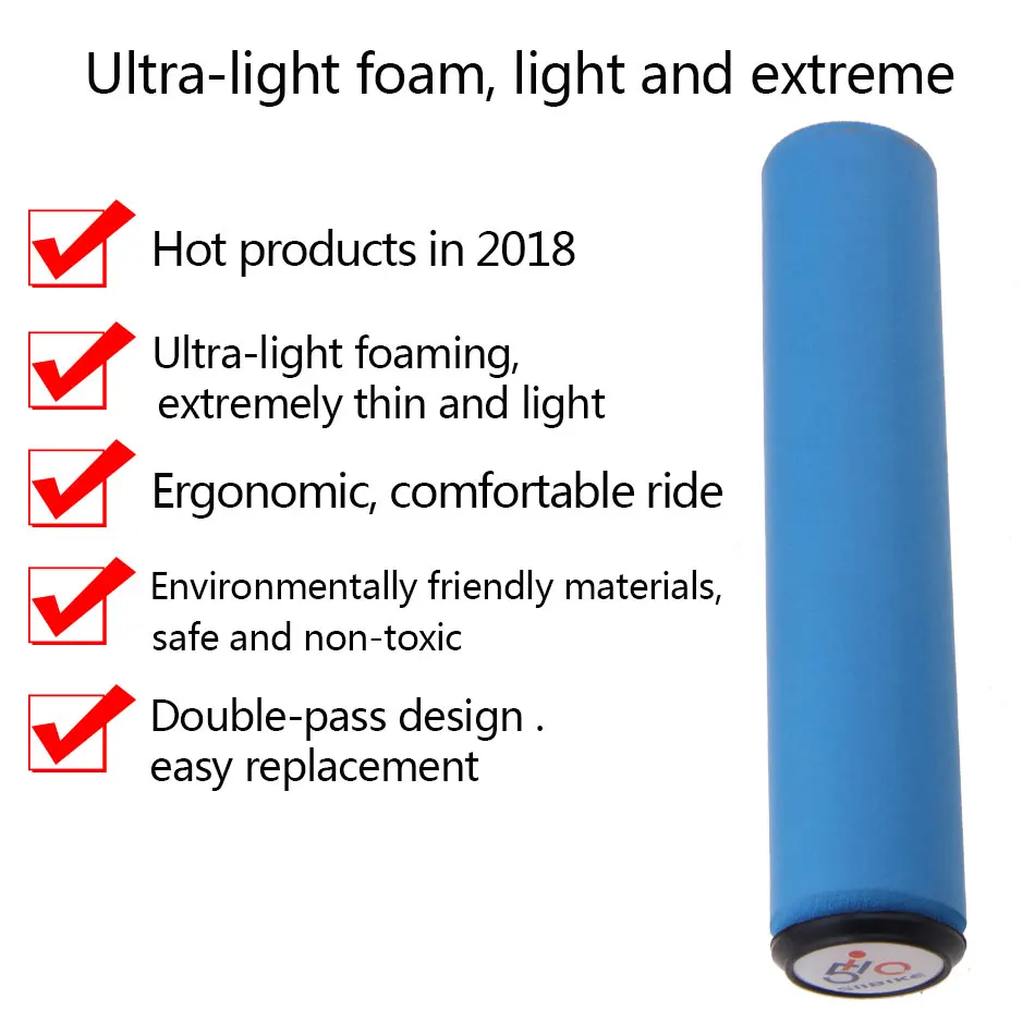 WUZEI Ultraight высокая плотность пены силиконовая губчатая ручка на руль велосипеда для горного велосипеда XC/AM Анти-занос, удар поглощающий супер мягкий