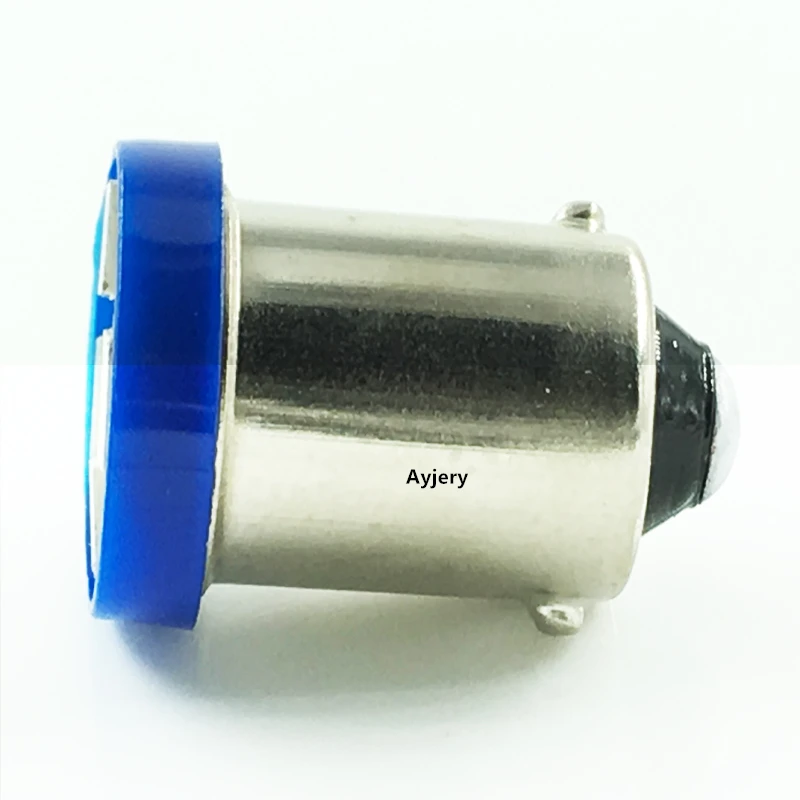 AYJERY 6V 6 3 V 20 шт. BA9S T4W T11 1210 4 SMD светодиодный светильник лампы белого и синего цвета