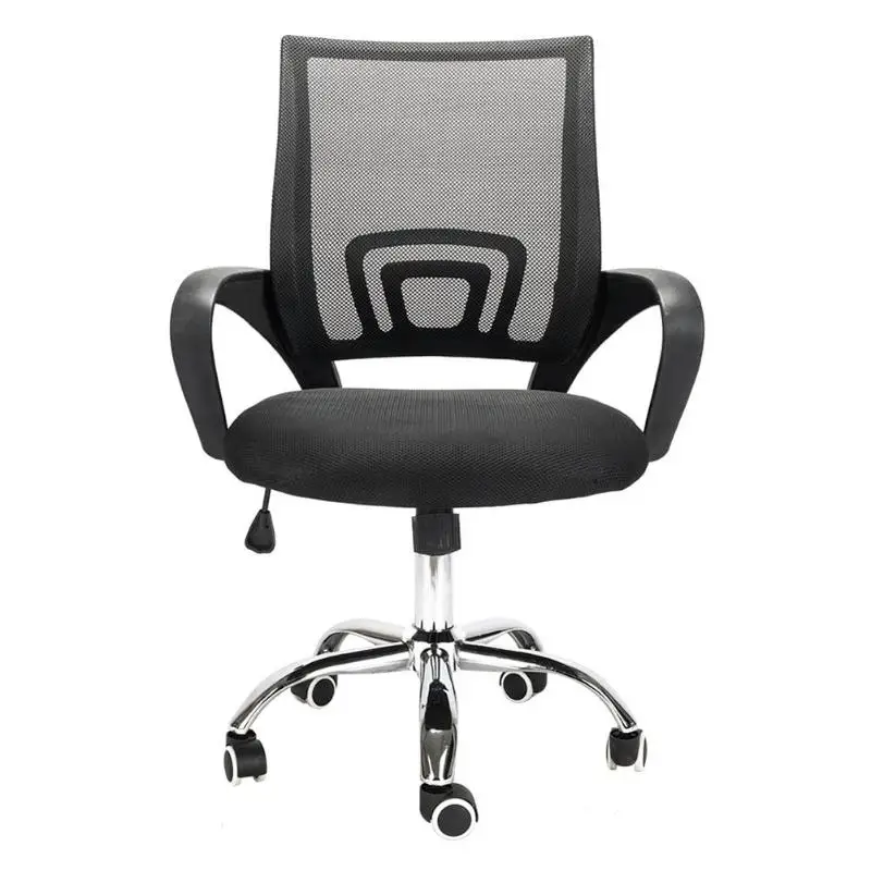 

Adjustable Height Office Boss Chair Ergonomic Computer Gaming Chair Plastic Armrest Mesh Back Gas Lift Swivel Office Chairs