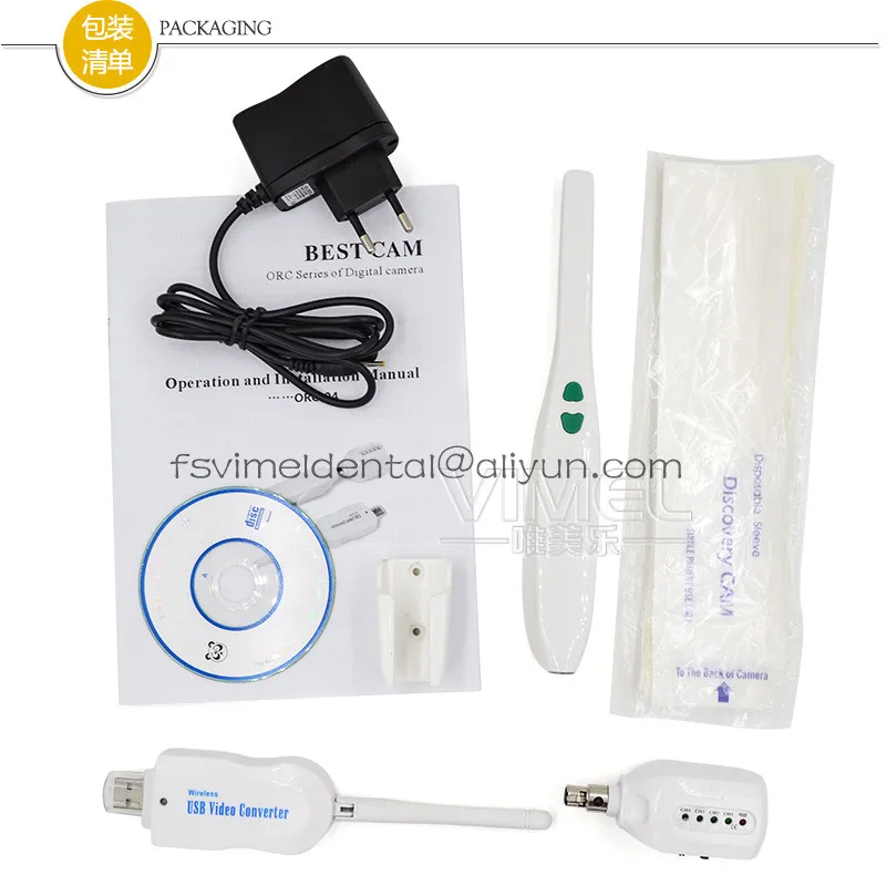 HD 2,4G Беспроводная USB стоматологическая внутриротовая камера выход 1/4 sony HAD CCD 6 светодиодный эндоскоп оральная камера