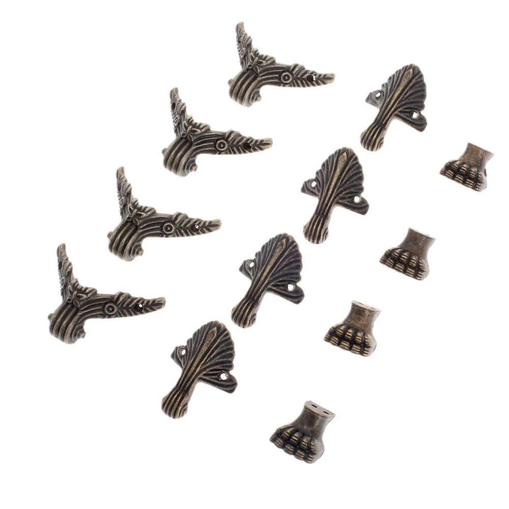 アンティーク真鍮木箱 フットケア ジュエリーボックス 脚の装飾 コーナープロテクター 4個 Metal Feet For Boxes Box Feetfeet For Box Aliexpress