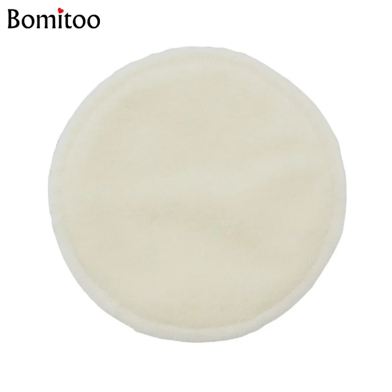 [Bomitoo] 8 Pcs Plain Maternity Nursing Pad Wholesale OEM BabyBreastfeeding Washable Breathable Super Absorb Soft Breast Pads