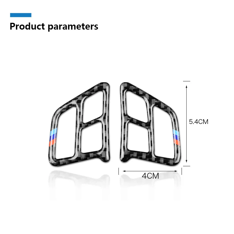 Airspeed for BMW 3 Series E90 Accessories 2005-2012 Carbon Fiber Car Steering Wheel Button Stickers Interior Trim Car Styling (8)