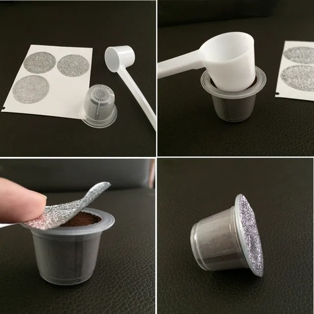 Special Price 100Pcs Disposable Self Adhesive Aluminum Foils Lids Sticker For Refilling Coffee Capsule 37mm Food Grade Material Special Price 100Pcs Disposable Self Adhesive Aluminum Foils Lids Sticker For Refilling Coffee Capsule 37mm Food Grade Material