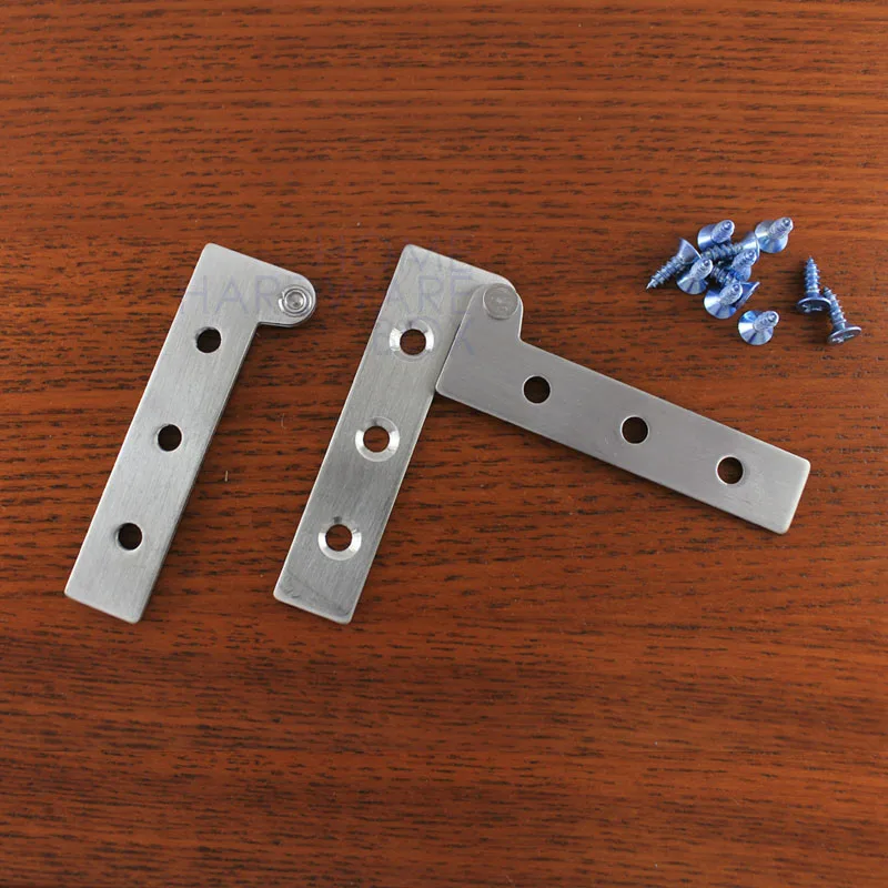 one pair offset stainless steel pivot hinge satin finishin Door Hinges