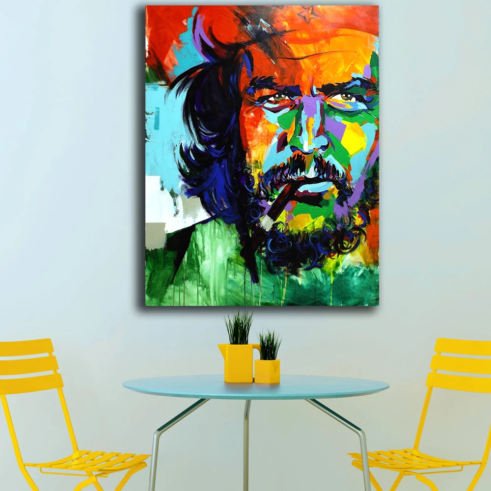 Мода Comandante Che Guevara холст картина для гостиной украшение дома картина маслом на холсте настенная живопись Настенная живопись