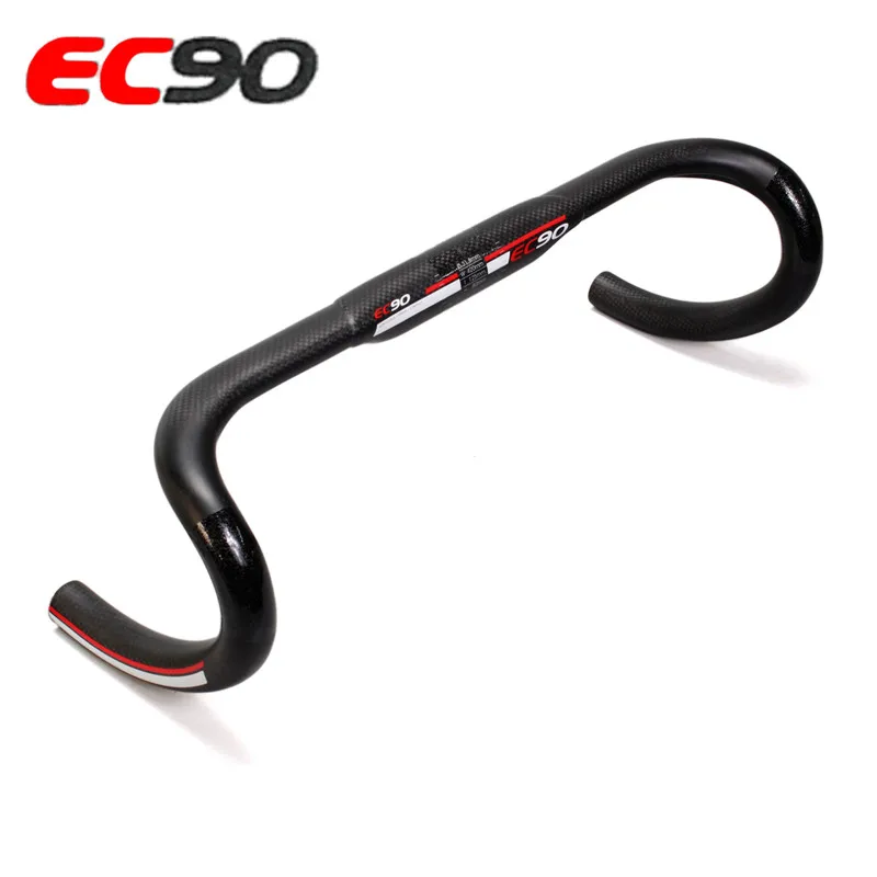 EC90 Newest 1 pc Carbon Fiber Road Bike Handlebar Matt black curved