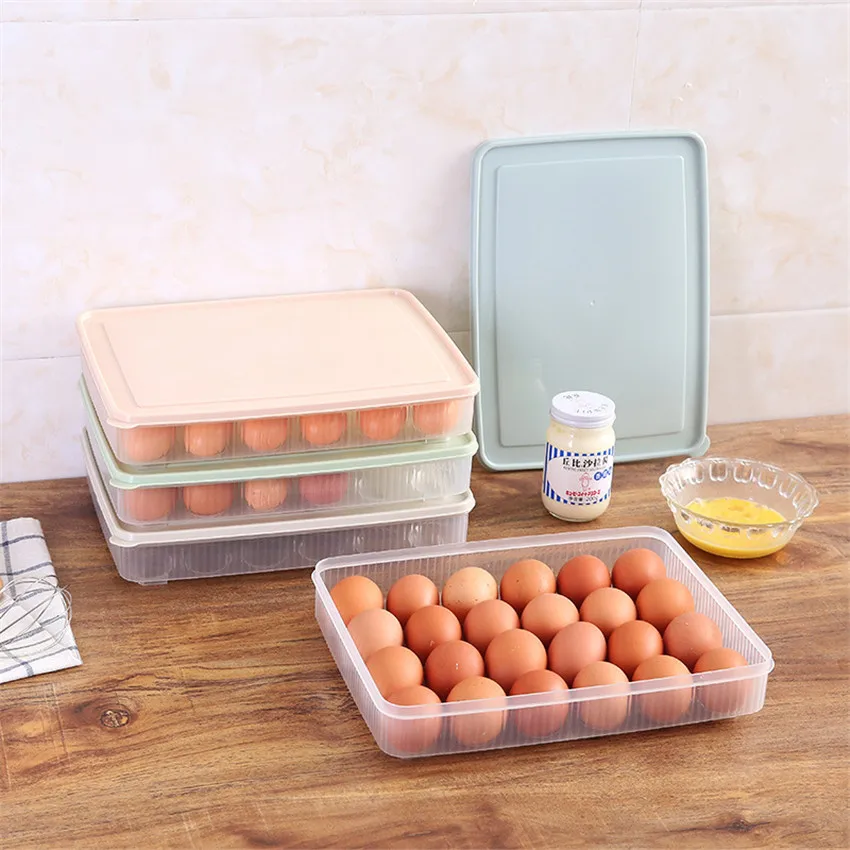 24 Grid Egg Food Container Organizer Egg Racks And Shelf Kitchen
