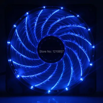 

100PCS lot PC Computer Case Hydraulic 120mm x 25mm DC 12V Blue LED Brushless Cooling Fan