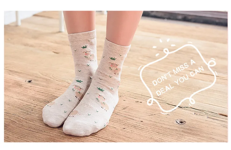 2 пара/лот, милые модные длинные хлопковые носки с героями мультфильмов для женщин, креативные милые мягкие осенне-зимние носки для девочек Mieas