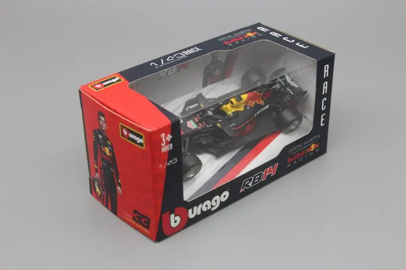 BBURAGO 1:43 Red Bull RB14 Модель гоночного автомобиля#33 Новинка в коробке