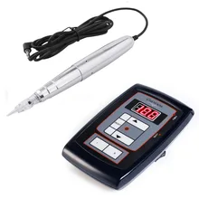 Набор татуировок Электропитание машина ручка набор иголок lcd интеллектуальный цифровой поворотный пулемет для Перманентный макияж для бровей