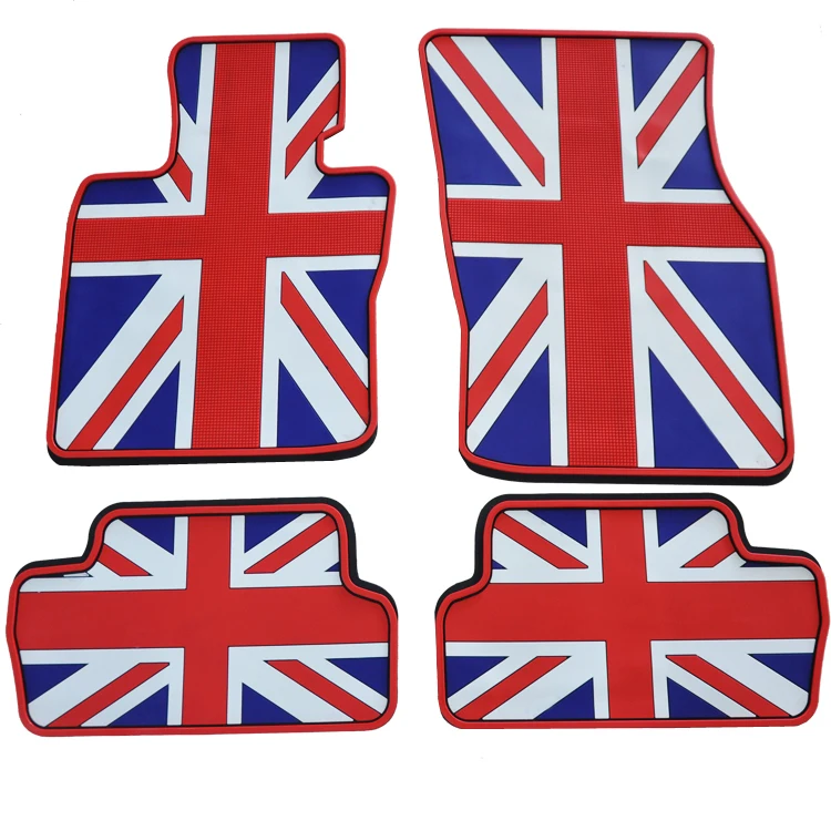 

Union Jack rubber car floor mats+ trunk mats set for F56 Mini cooper