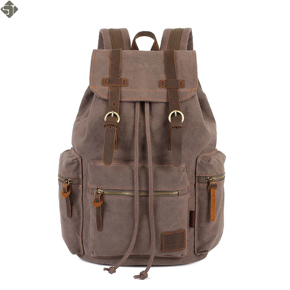 

Vintage Canvas Backpacks men high quality men bag Backpacks Brands men Backpacks Canvas vintage travel bags fashion School bag