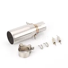 Для Piaggio MP3 300/LT 2008- MP3 250/LT 2008-2013 MP3 300 250 побег скольжения на мотоцикл выхлопной глушитель средняя Соединительная труба