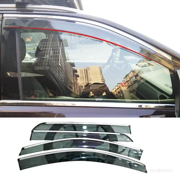 

AITWATT Fit For Ford Everest 2016 2017 2018 2019 Window Visor Sun Rain Wind Deflector Awning Shield Vent Guard Shade Cover 4Pcs