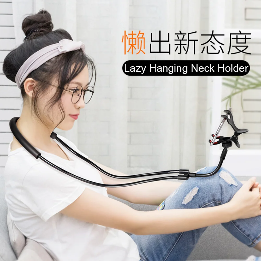 Beste 2018 Lui Beugel Opknoping Nek Telefoon Stands Ketting Houder Mobiel Ondersteuning Beugel voor Samsung Universele Houder voor iphone