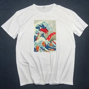 

New Designer t shirt men The Great Wave of English Bulldog T-shirt For Man off white T Shirts woman 2019 plus Short streetwear