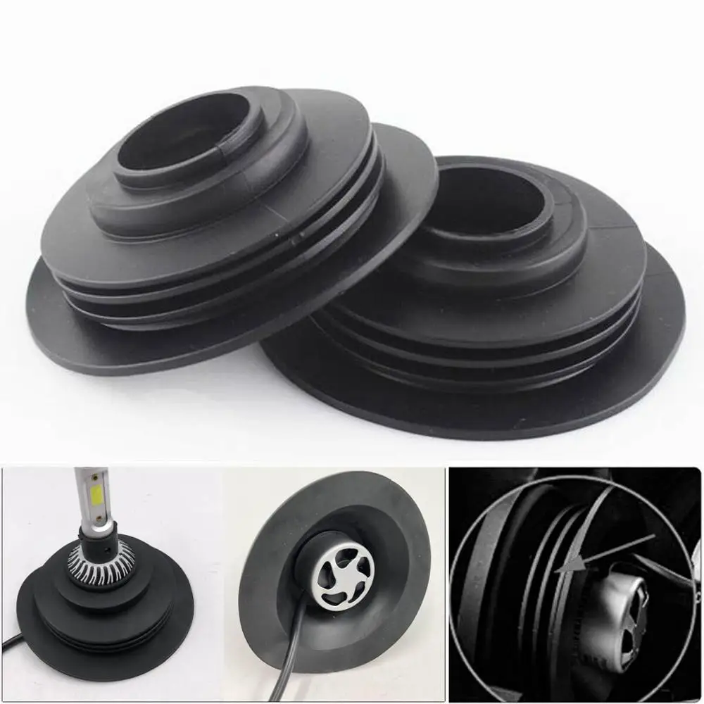 

2Pcs Headlight Lamp Light Rubber Dust Cover Car Motorcycle LED Headlight Bulb Waterproof Dust Cover For H1 H3 H4 H7 H8 H9 H11