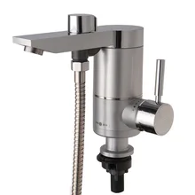 Нижняя расход воды на входе электрический душ кухня мгновенных tankless электрический подогреватель раковины кран горячей воды кран смесителя горячей и холодной воды