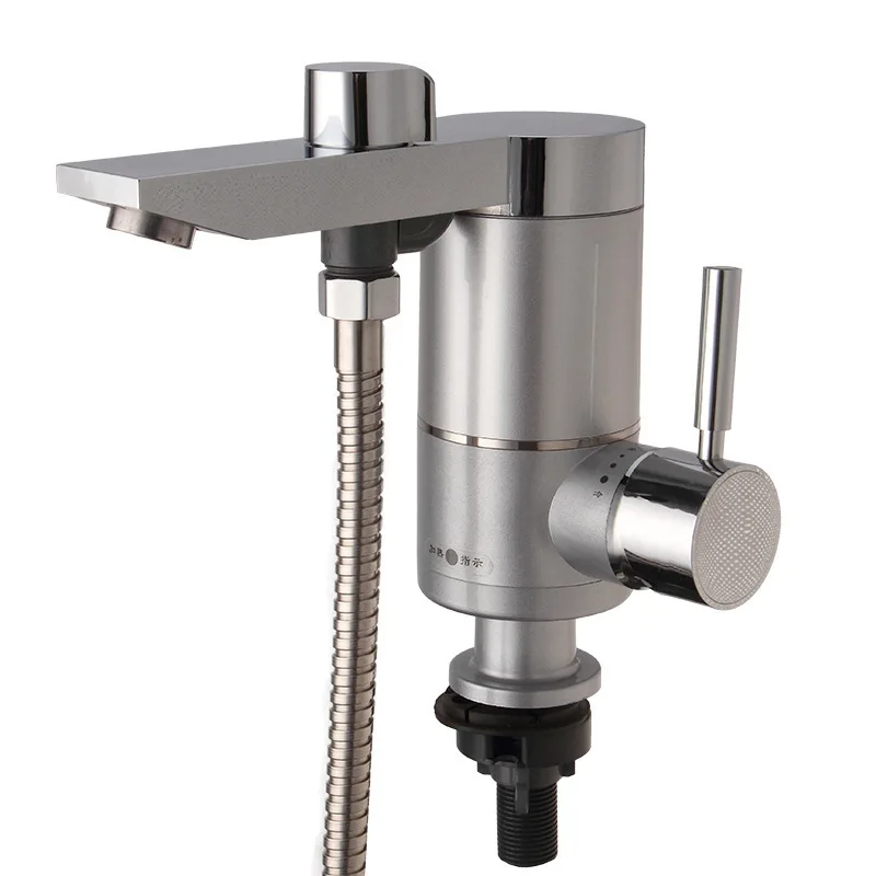 Bottom water flow inlet electric shower kitchen instant tankless